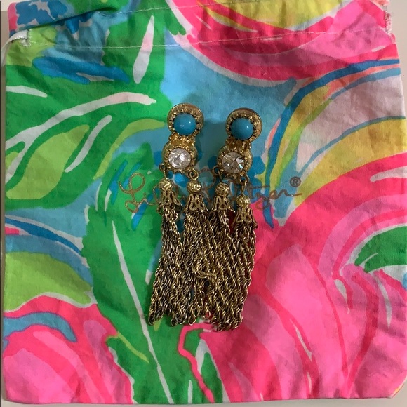 Lilly Pulitzer Jewelry - Lilly Pulitzer Razzle Tassel Earrings